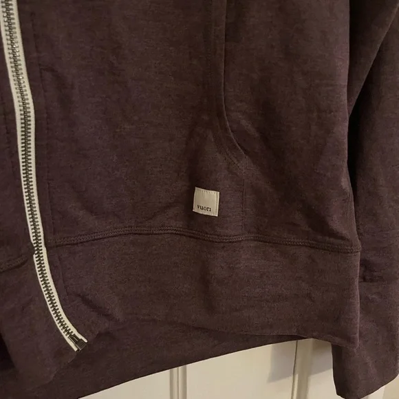 Women’s Halo Performance 2.0 Hoodie Zip Ups Size Small purple brown EUC Vuori - Picture 4 of 6